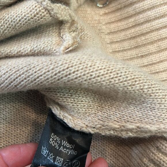 Trunk Project Beige Zip-Up Sweater oversized, medium - Picture 9 of 11